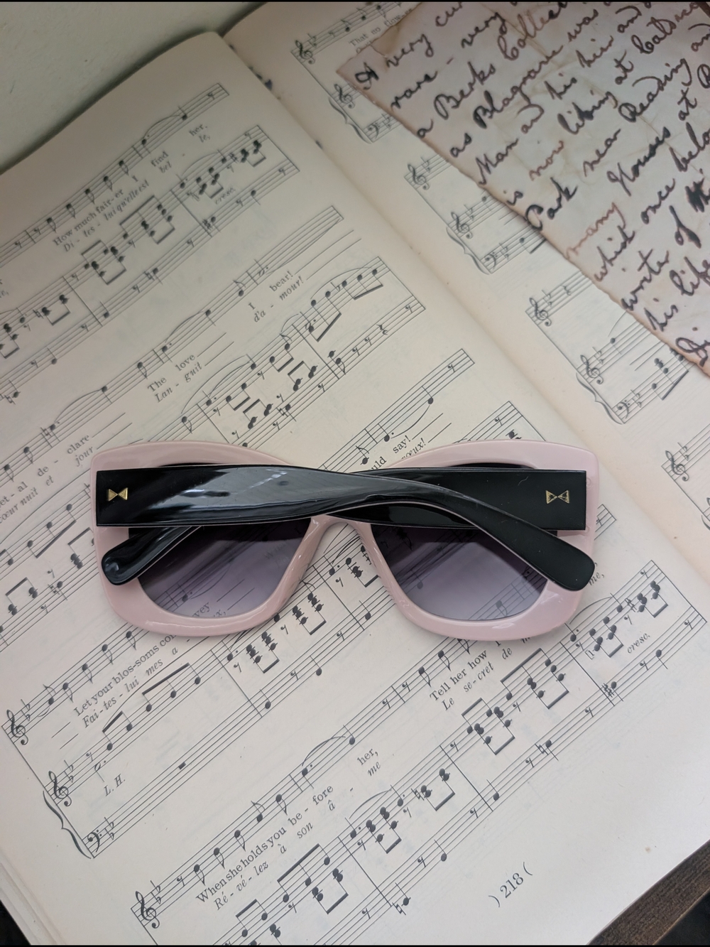 Lauren Conrad Women’s Black Cat-Eye Sunglasses with Purple Lenses - Picture 3 of 10